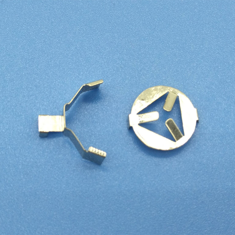 cr2032cr1220两层钮扣电池正负弹片双层电池接触片电池正负片跳蛋