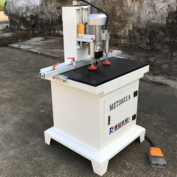 单头双头上下钻式铰链机木工机械衣橱柜门垂直合页钻三合一打孔机