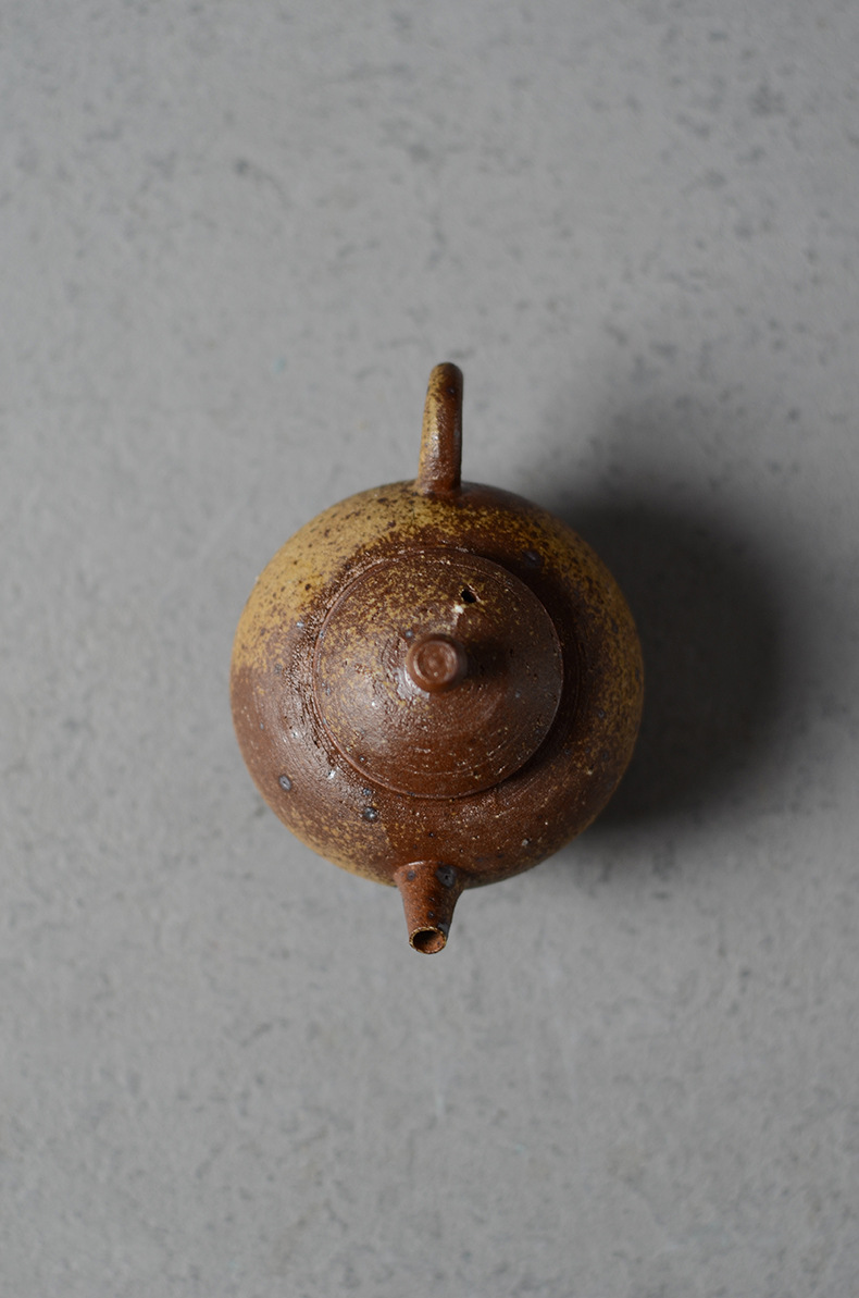 景德镇纯手工粗陶壶天然老岩泥柴烧台湾正把茶壶陶瓷泡茶壶古陶壶