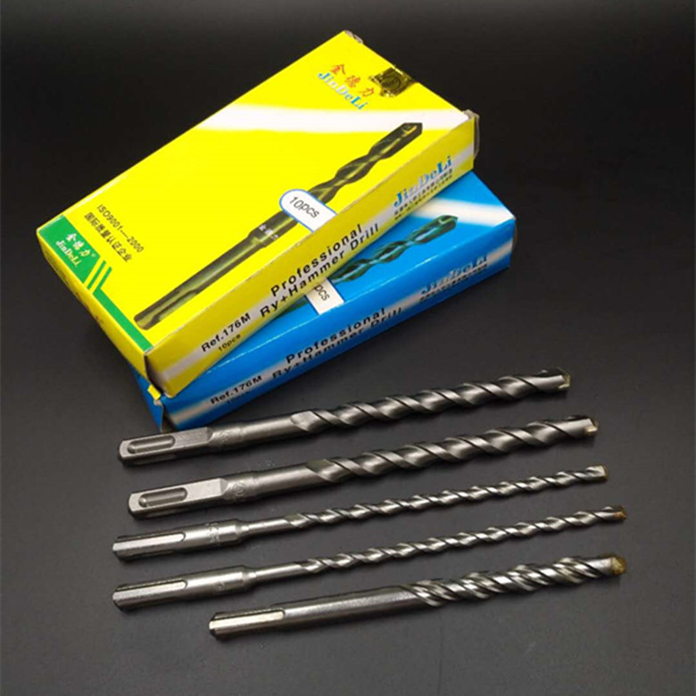 代理金德力双槽电锤钻头 穿墙钻花 大功率两用电锤钻 四坑打孔钻