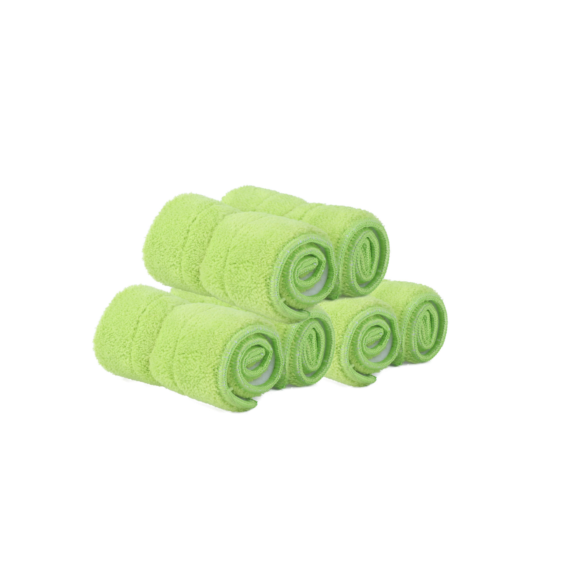 厂家直供 新款第四代双面拖把布 绿色易换吸水吸尘拖布 量大从优