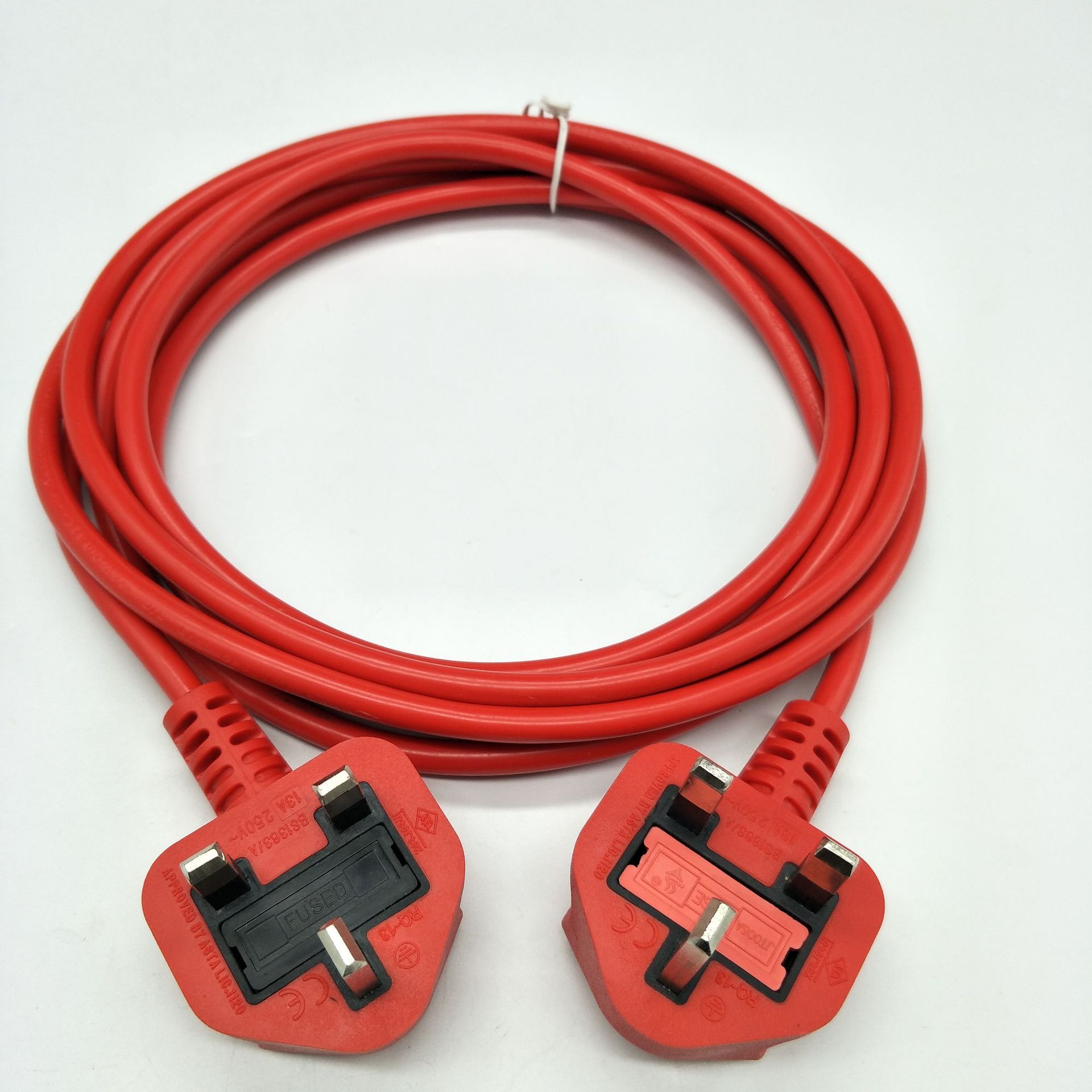 热销英规电源线插头弯头品字尾电源线15平方英式保险丝插头