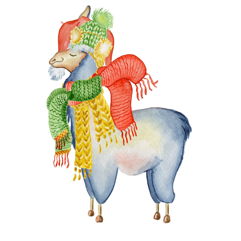 艺术油画_外贸爆款艺术油画羊驼海报彩绘动物装饰画画心 - 阿里巴巴