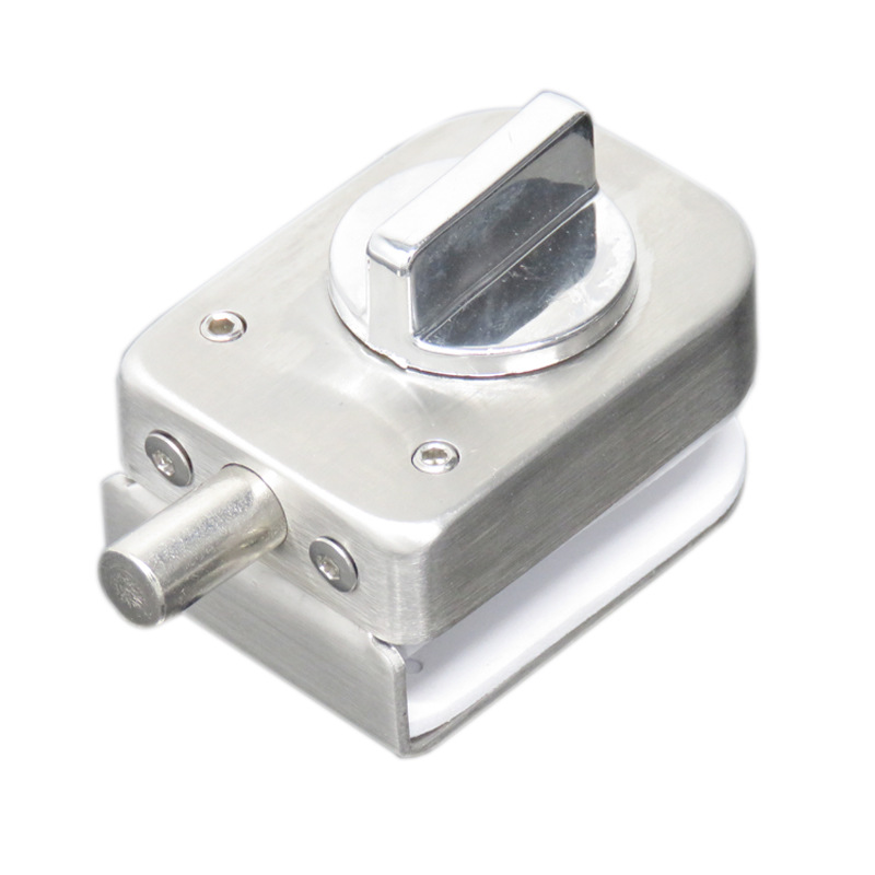 不锈钢304指纹锁喜饰家玻璃插销不锈钢拉丝插销现代简约固定双