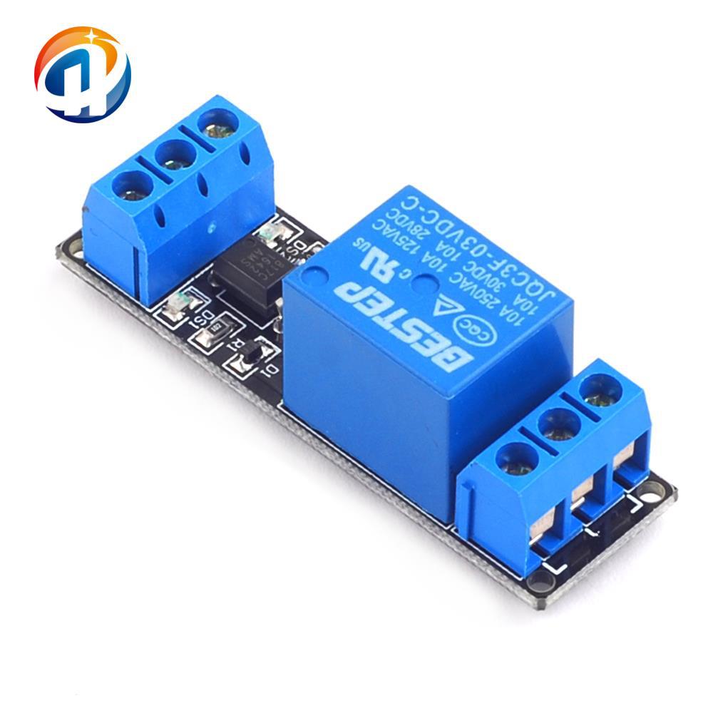 1路继电器模块 光耦隔离 3.3v 黑板 bestep 端子接入