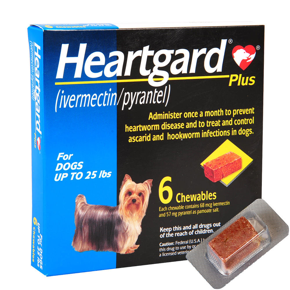 福来恩犬心保小型犬 犬心宝狗狗泰迪体内心丝虫驱虫牛肉粒整盒