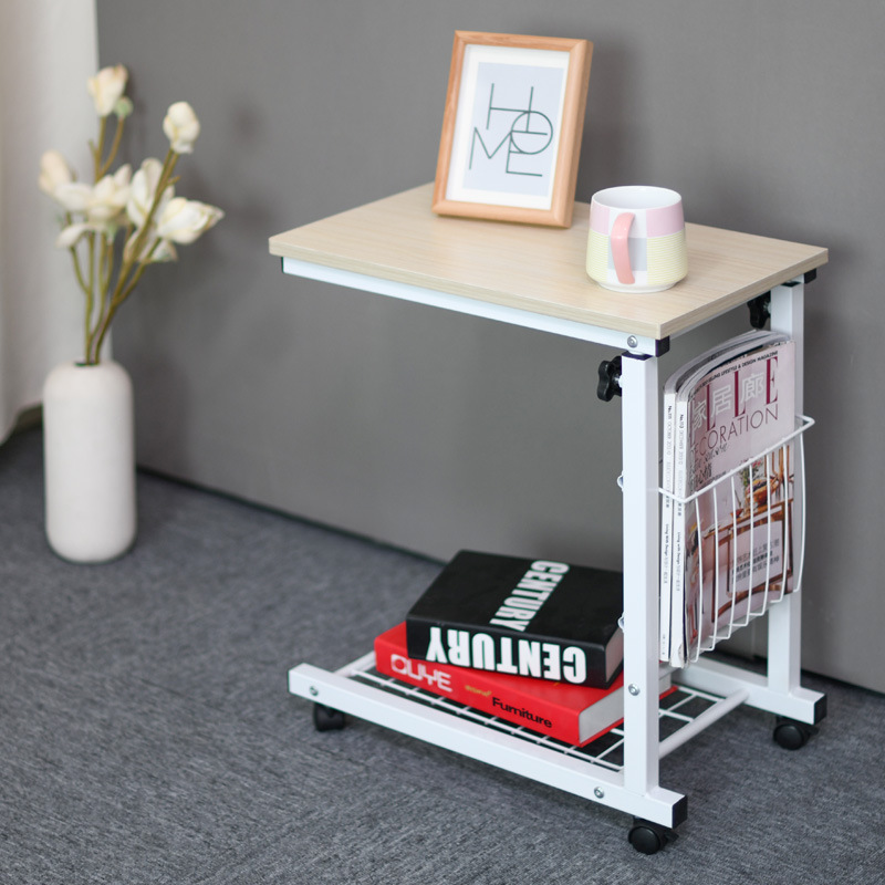 1 Manufacturer] Simple Modern Mobile Bedside Table Lifting Small Coffee Table Side Table Lazy Computer Desk Sofa Small Desk