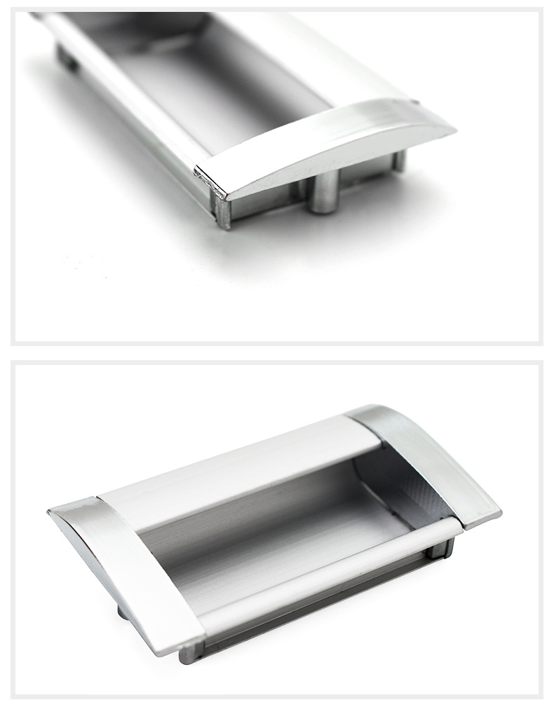 抽屉橱柜暗拉手 铝合金嵌入式拉手 挖槽隐形拉手暗扣厂家批发906a