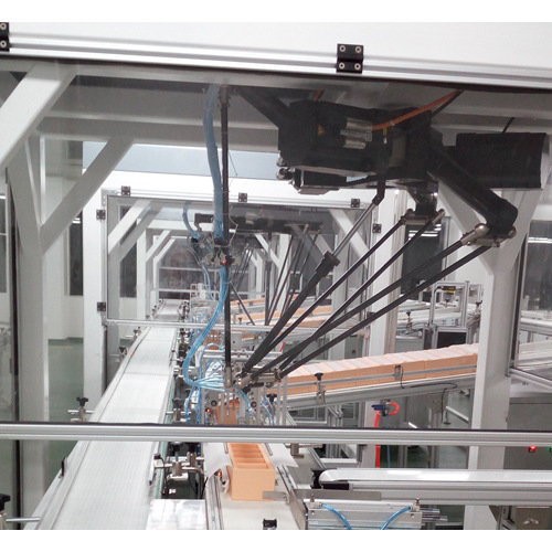 并联机器人自动装箱应用案例 高速排列工业机器人分拣机械臂