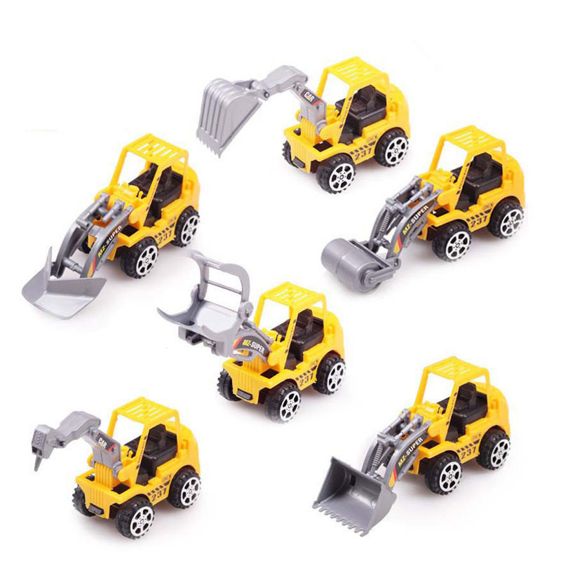 Creative Mini Small Engineering Vehicle Excavator Excavator Novelty Fun Children's Toy Stall Hot Sale