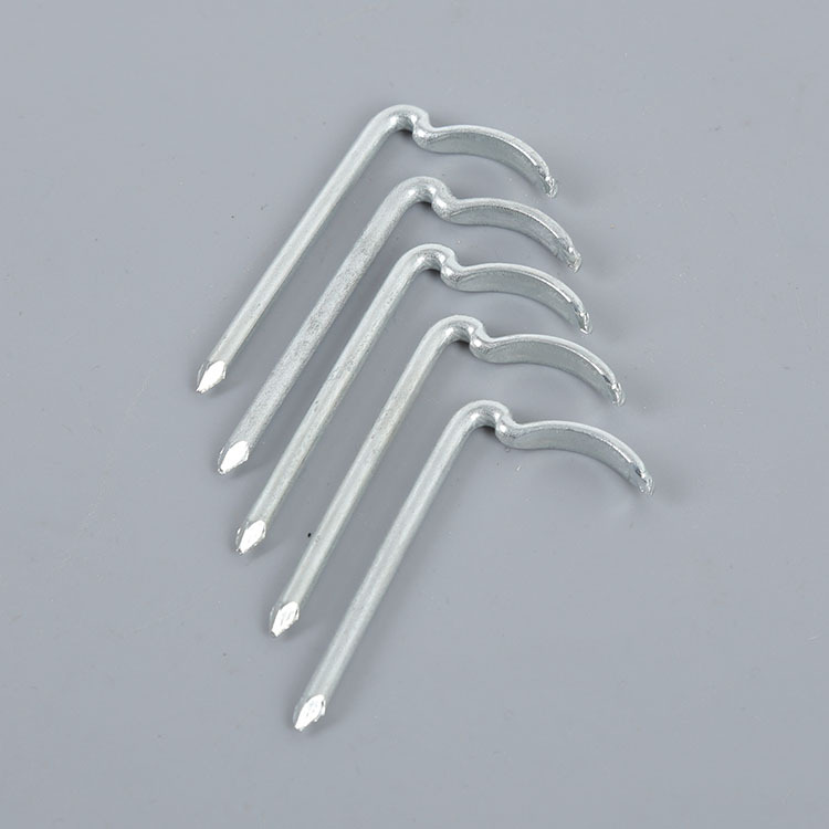 pvc管金属钩钉镀锌圆七字勾钉优良镀锌水管钉圆钩钉一体钩钉