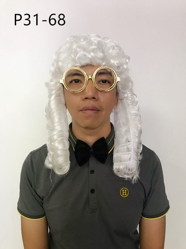 小额批发万圣节派对狂欢帽p3168律师假发法官假发