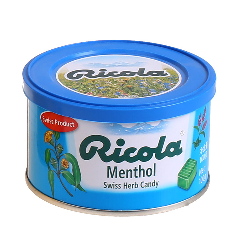瑞士进口ricola利口乐香草润喉糖100g罐装多口味薄荷糖果零食批发