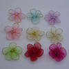 Small wholesale Handmade flowers Pentagon Yarn Flower Zhu Hua