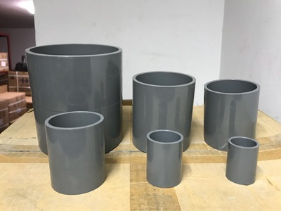 upvc pvc 华生牌 给水直通,套管 管箍 量大从优 欢迎询价