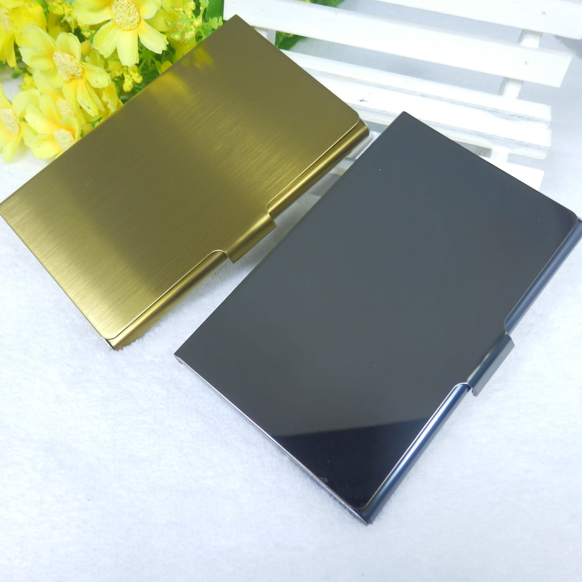 名片盒批发金色枪色304不锈钢卡片夹环保材质创意商务礼品直销