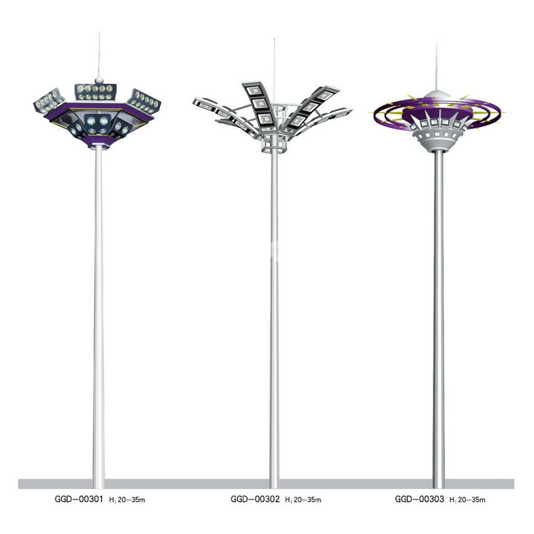 禄浩直供15m固定中杆灯20m升降高杆灯18米投光灯三十米广场高杆灯