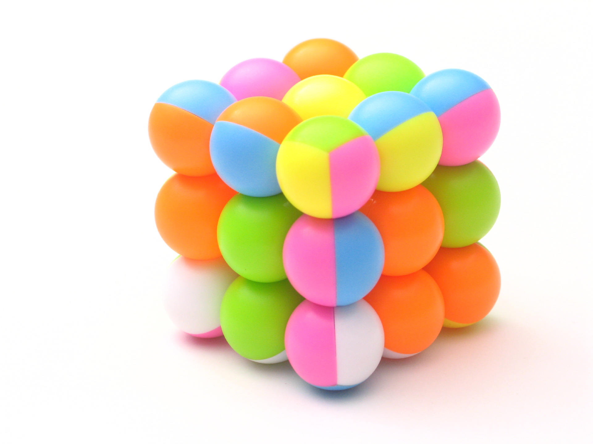 【永骏 圆珠三阶魔方彩色瓶装】圆形益智趣味儿童玩具魔方 新品