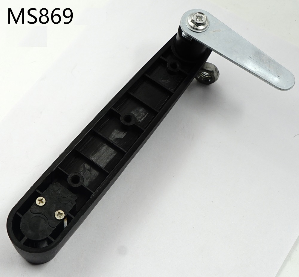 ms869黑色pa平面锁 塑料锁