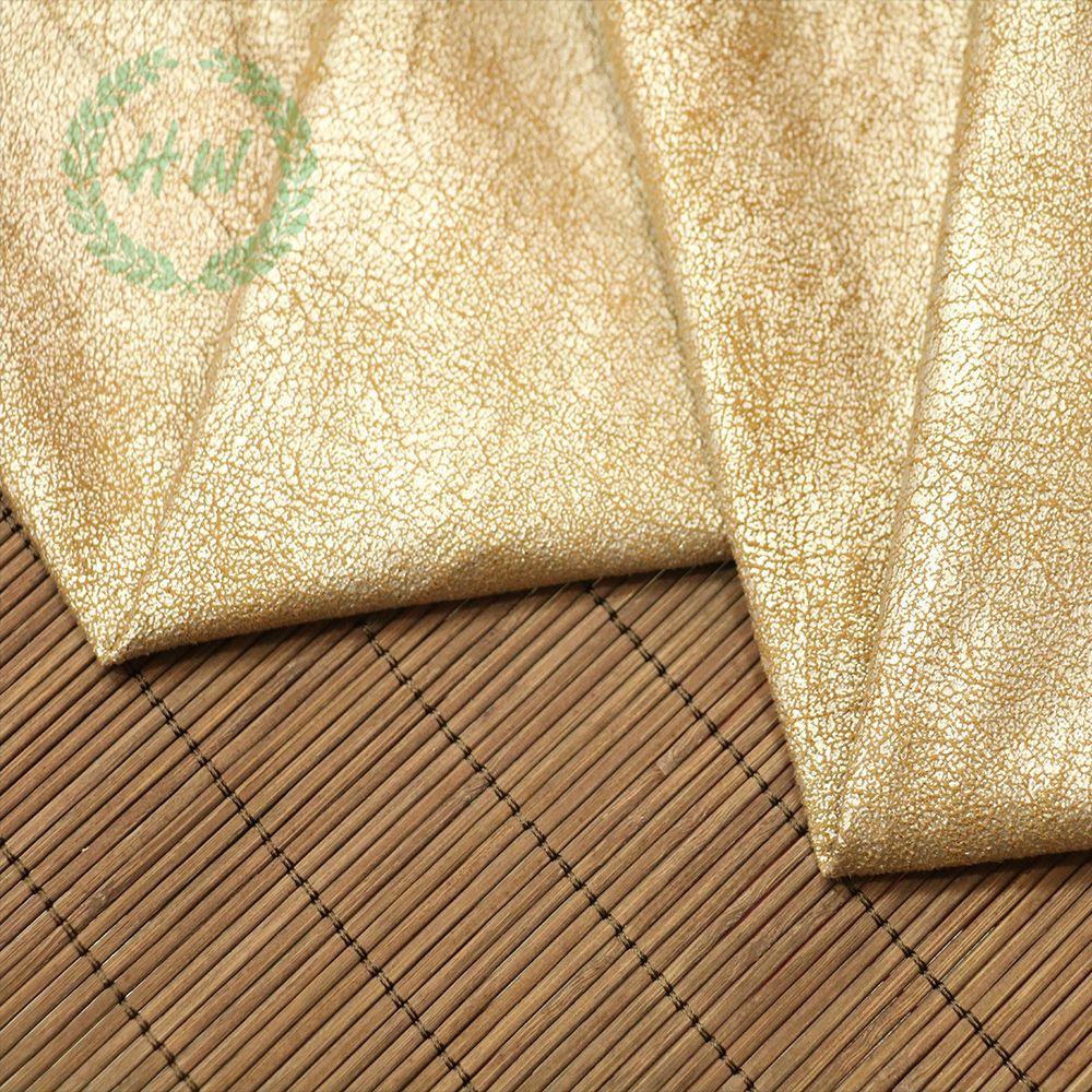 仿皮烫金麂皮绒 百褶女长半身裙面料 来样定做