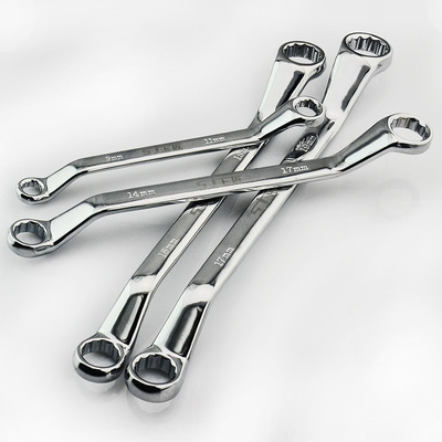 梅花扳手五金工具汽修镜面抛光双头套管板手公制机修眼睛扳手二用