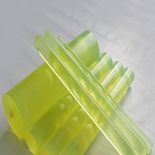 黄色半透明聚氨酯优力胶 弹力胶 耐磨pu棒