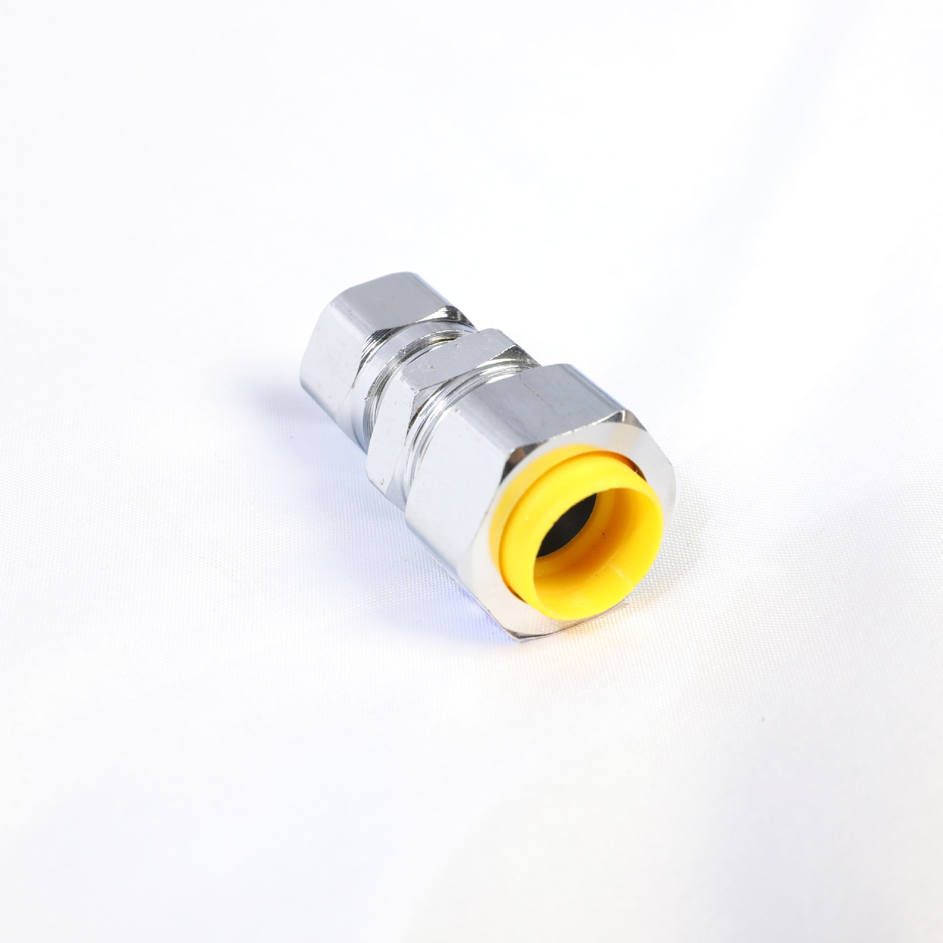 4分燃气接头 煤气三件套配件 免敲波不锈钢燃气管三件套