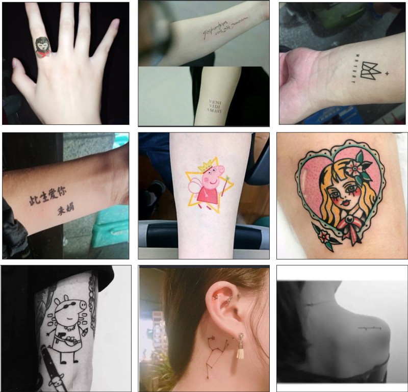 纹身贴定制订做 名字纹身diy 英文纹身订制图片 脸贴自定义定做