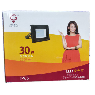 浙江 美科照明 led 投光灯 30w 防水 防潮 足瓦 超亮