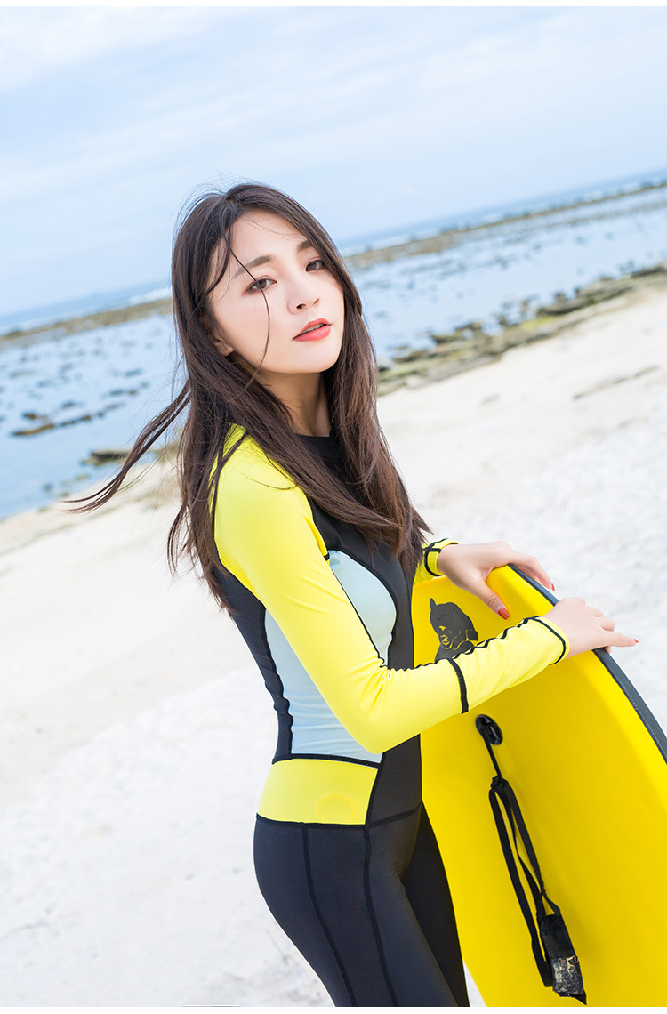 潜水服女连体防晒速干游泳衣防珊瑚水母衣户外度假浮