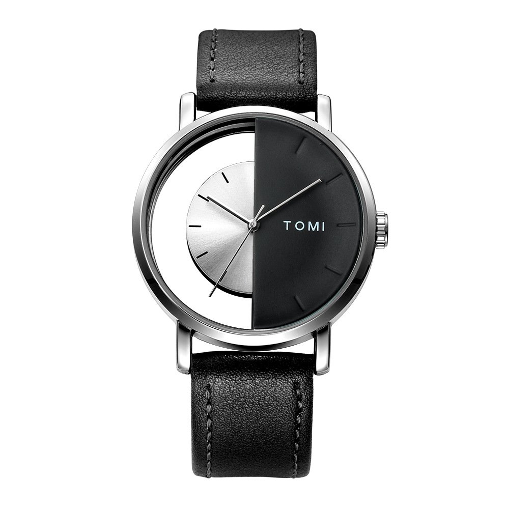 [Small Wholesale] Tomi Temi Hollow Design Pivot Table Neutral Casual Fashion Simple Korean Watch