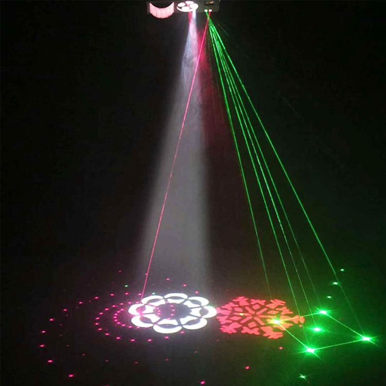 led舞台灯激光灯图案灯频光灯四合一效果灯蝴蝶灯ktv包房灯