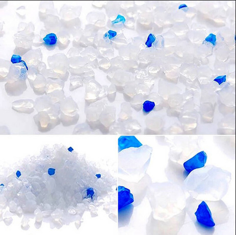 猫砂 水晶猫砂 蓝白水晶猫砂 宠物用品猫砂 硅胶猫砂 吸附气味