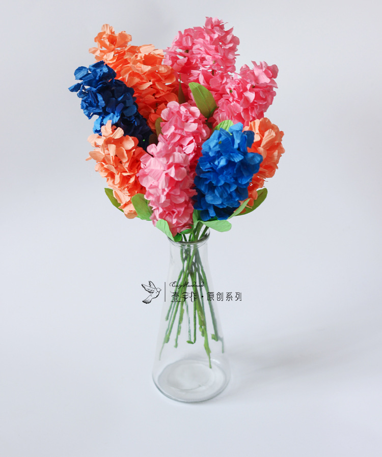 壹手作【纸藤花风信子】diy装饰纸藤花材料包