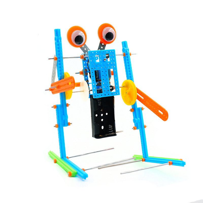 双足行走机器人 遥控会走路线控提高孩子动手能力远离电视 小制作