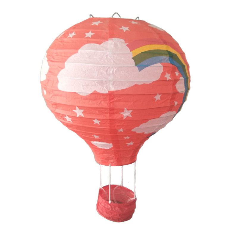 厂家直销热气球纸灯笼婚礼婚庆生日派对用品发光圣诞网红气球批发