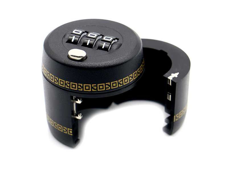 红酒密码锁塑料瓶数字锁三位密码锁酒瓶盖锁防盗锁圆锁洋酒锁