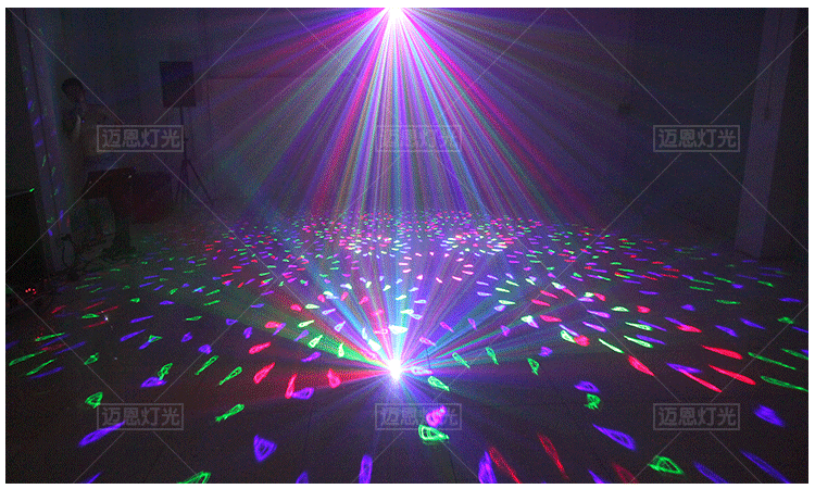 迈恩舞台灯光全彩图案动画激光灯ktv包房灯闪光灯酒吧灯迪厅灯