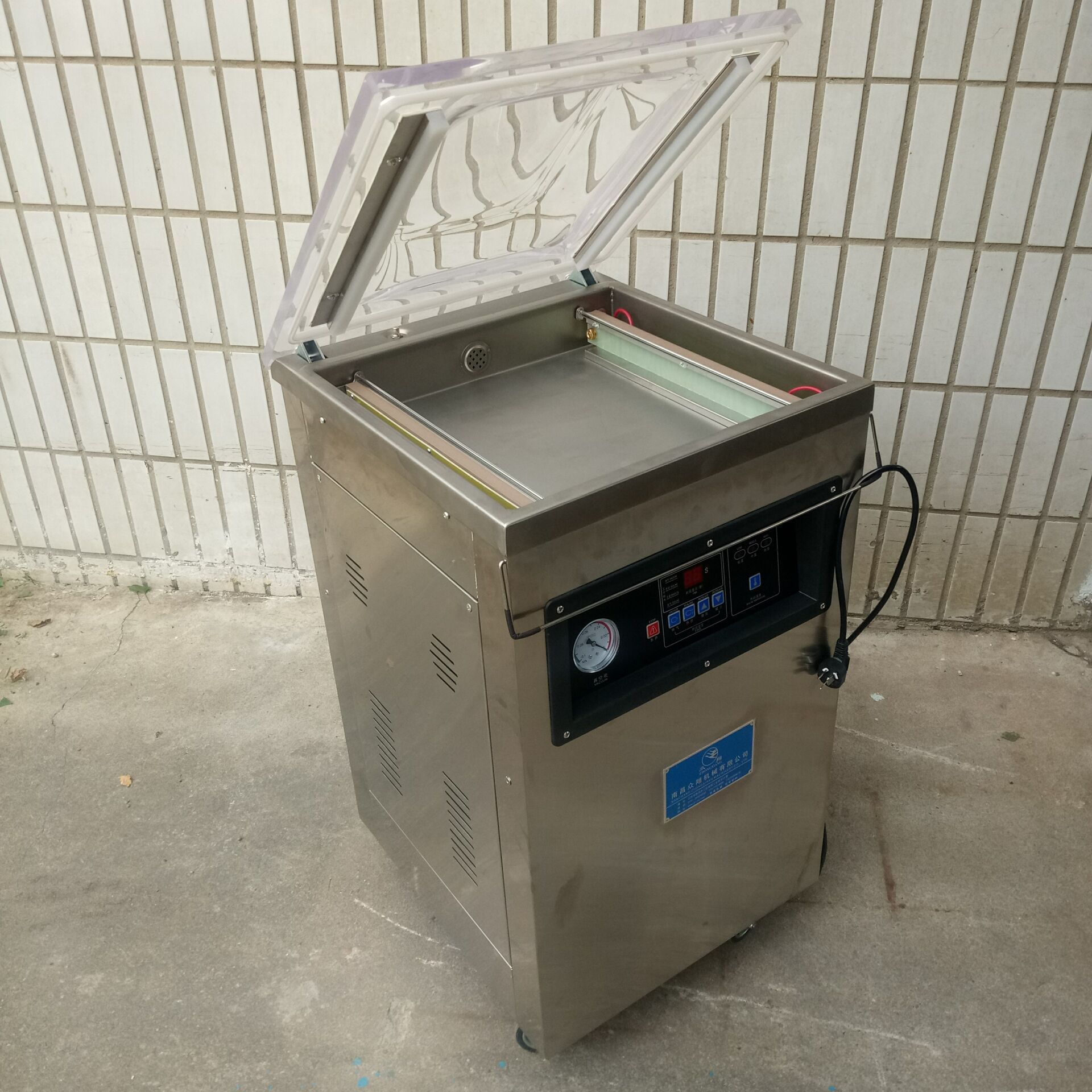 众翔不锈钢真空包装机dz400单室真空包装机自动真空包装机电脑版