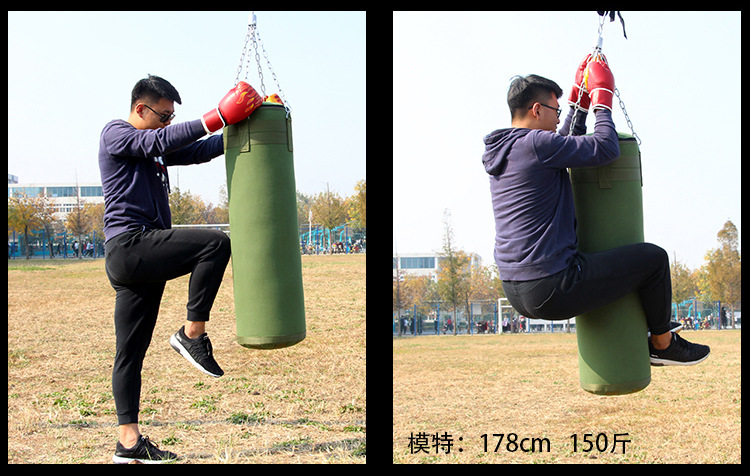 拳击沙袋吊式散打儿童家用健身帆布空沙包成人打拳搏击训练立式