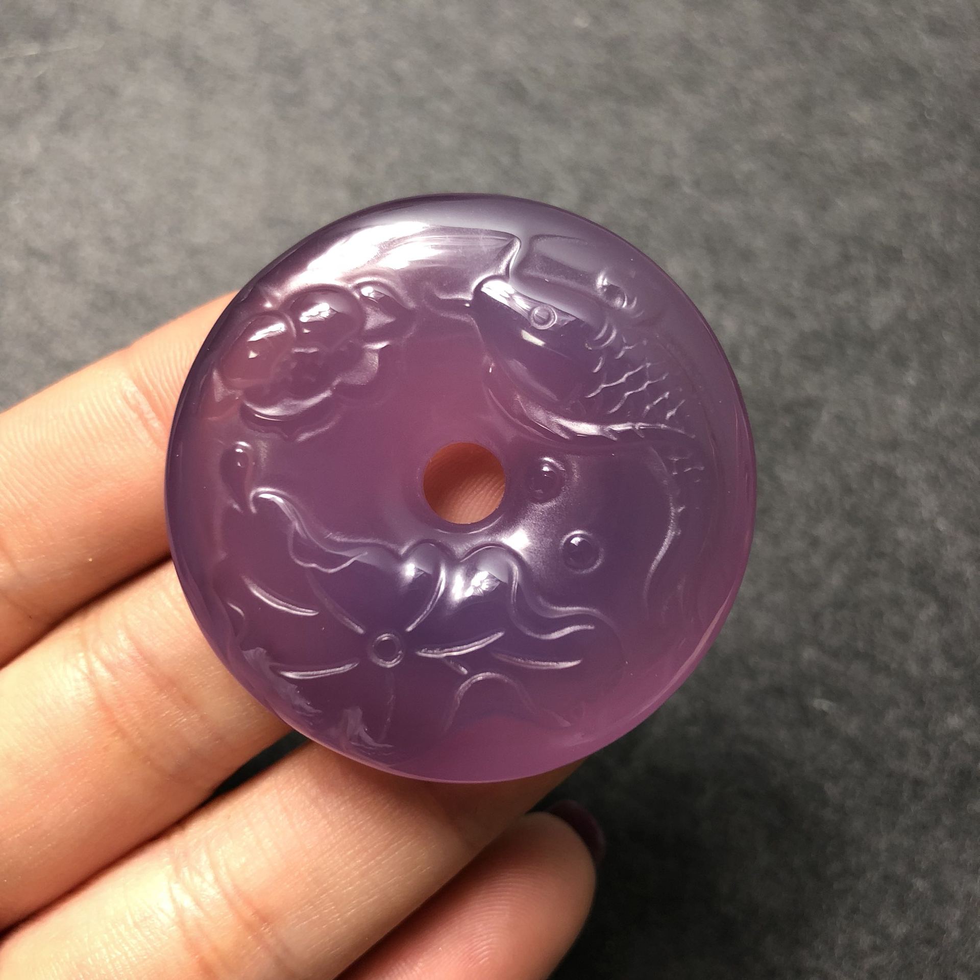 紫玛瑙紫玉髓吊坠 女款帝王紫玉髓玛瑙吊坠 款式多样