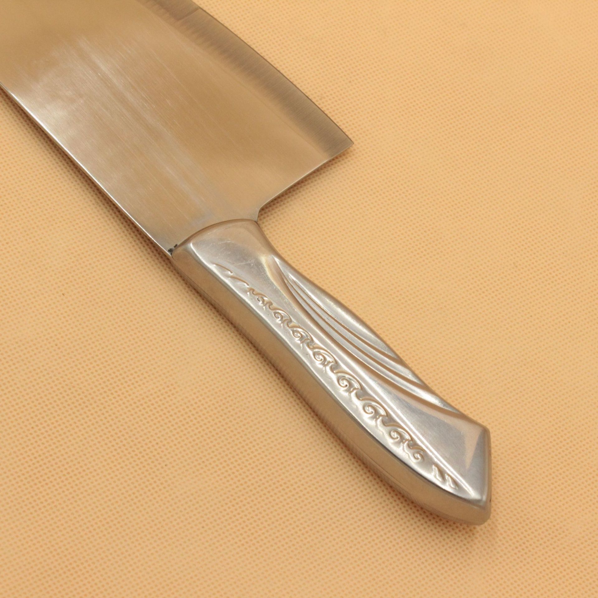 妙管家菜刀不锈钢菜刀家用切菜切肉刀厨房菜刀钢柄不菜刀尖刀