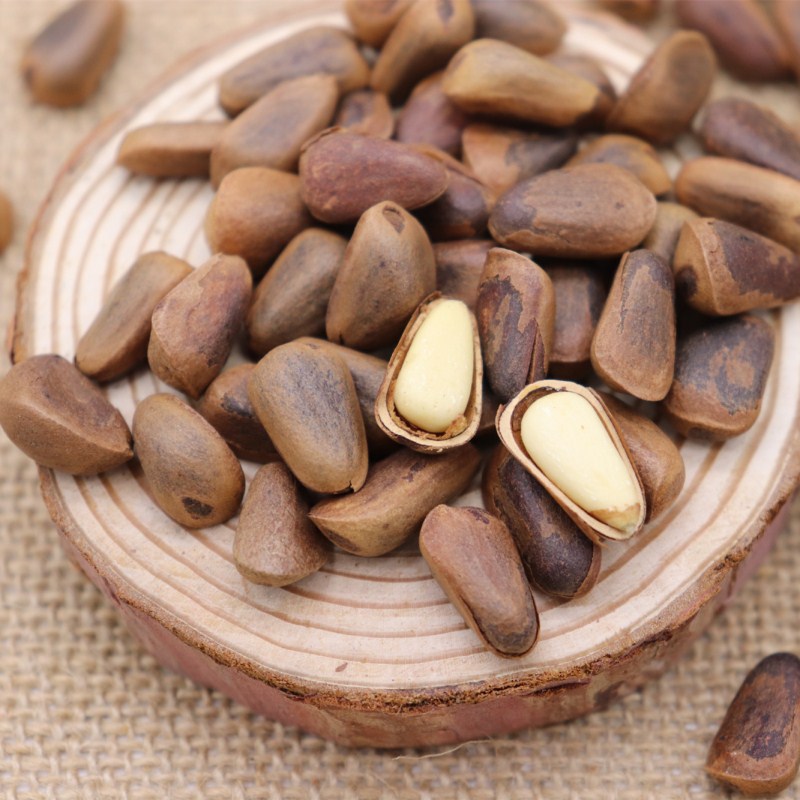 产地货源坚果休闲零食散装东北野生本色开口松子休闲零食一件代发