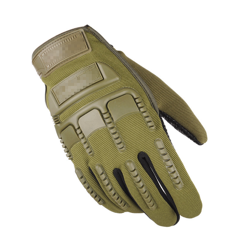 Military Fans Tactical Full Finger Gloves Men's Autumn and Winter Special Forces Mountaineering Training Non-Slip Wear-Resistant Fitness Sports Outdoor Riding