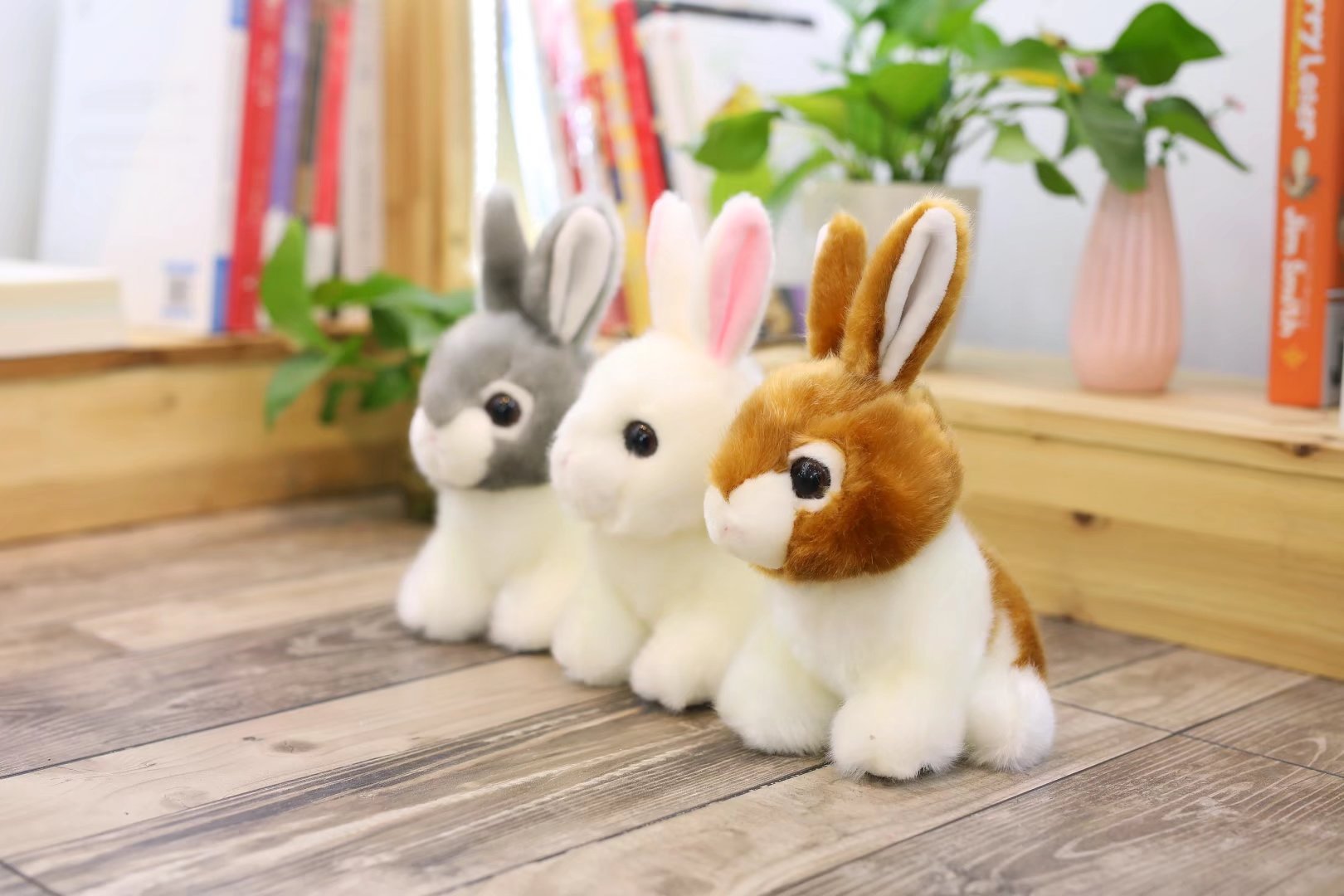 毛绒玩具仿真兔子小白兔公仔亲子玩偶儿童布娃娃定圣诞节礼物