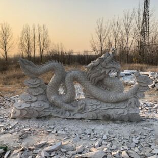镇宅青石龙风水石头龙生肖龙跑龙雕刻摆件青龙朱雀辟邪化煞石雕龙
