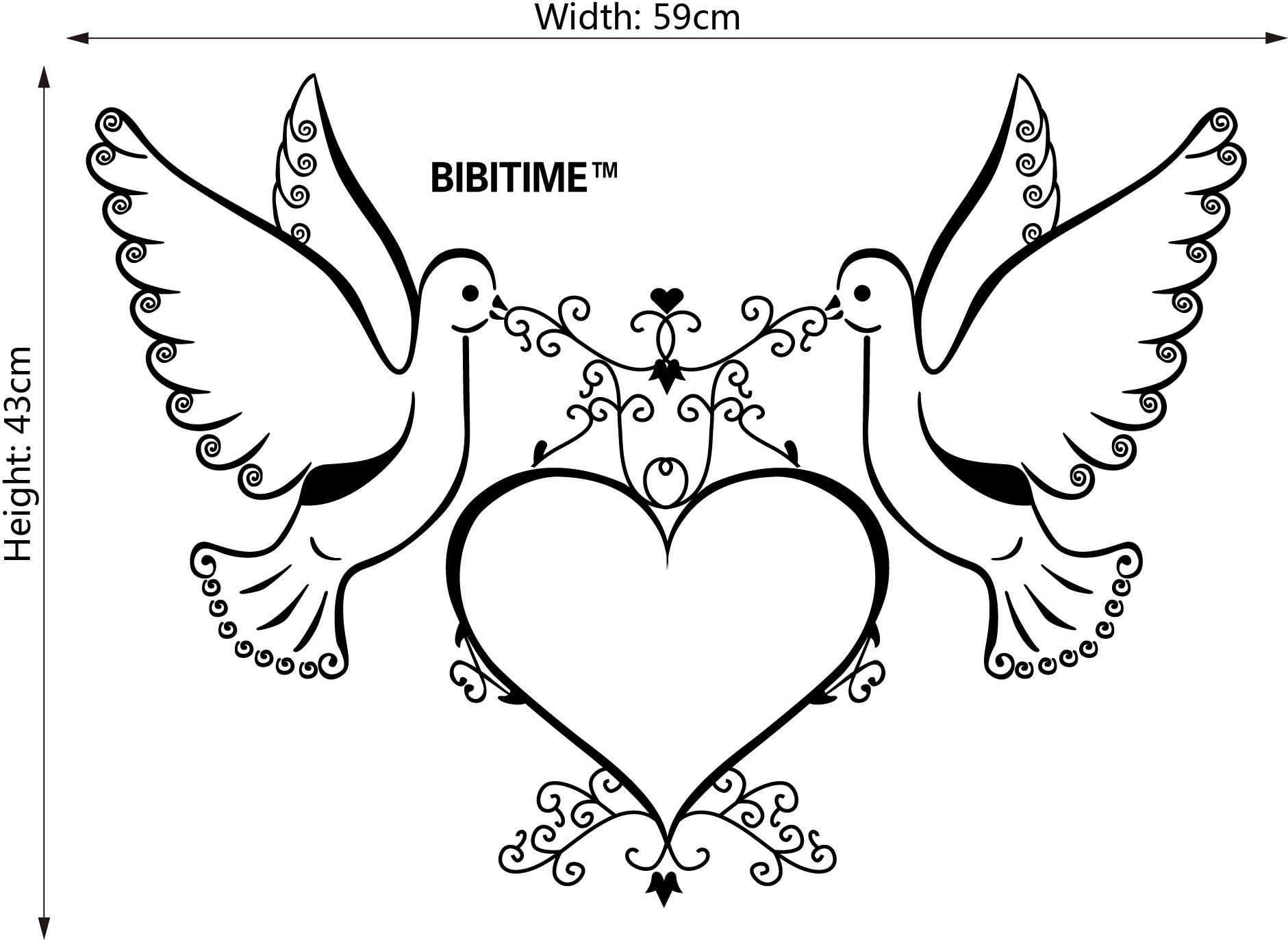 dsu01和平鸽 美化客厅卧室背景墙贴装饰可移除防水贴纸 来图定制