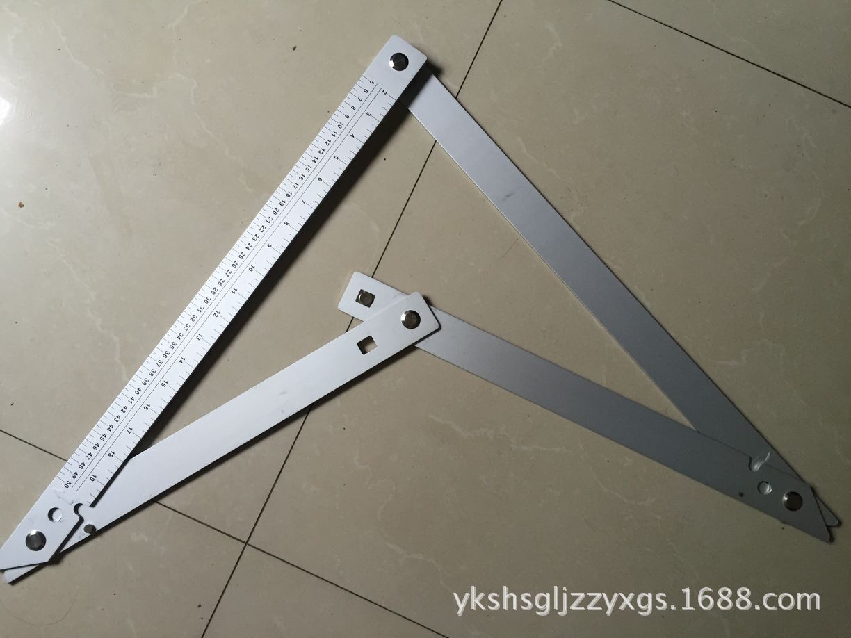 厂家直销-活动三角板 铝合金三角尺 24寸折叠三角尺