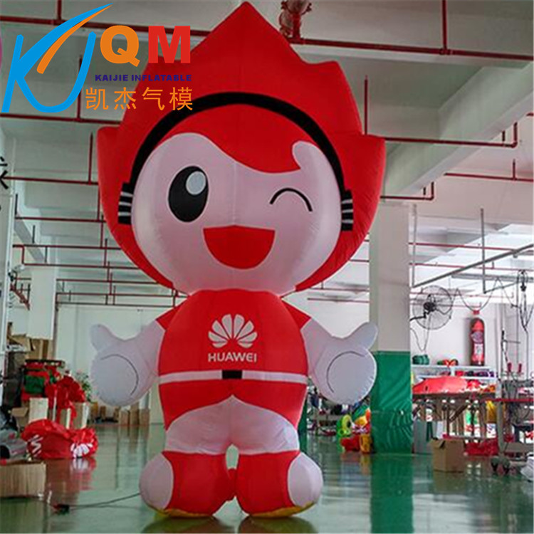 厂家直销充气华为气模人充气手机行走气模卡通定制企业吉祥物