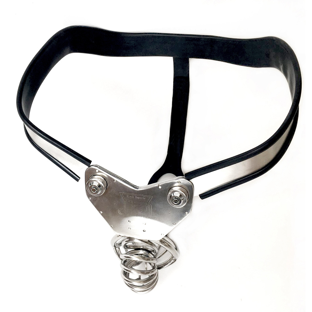 黑帝情趣正品cb出轨禁欲卡拉拉不锈钢夏季版男用贞操带锁简版emcc